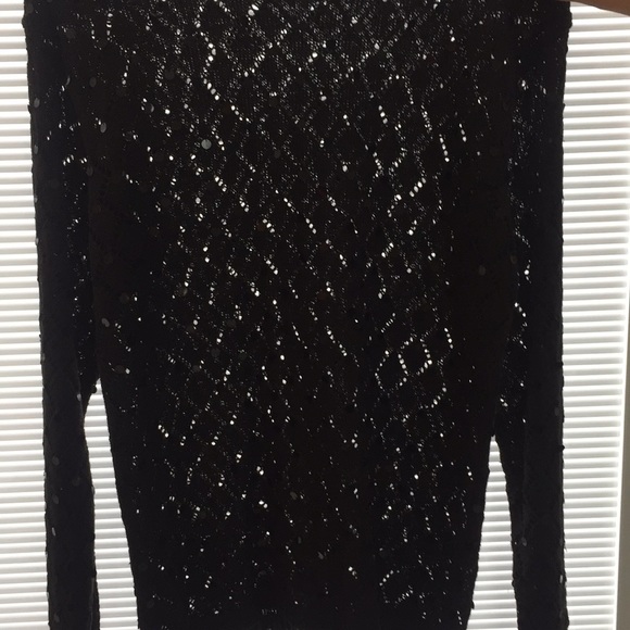 Excellent Condition Peekaboo Sequin Sweater - Picture 5 of 7